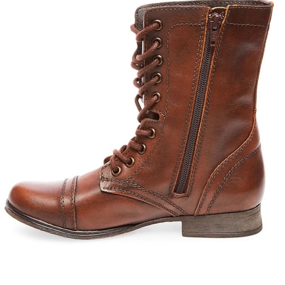 Steve Madden TROOPA BROWN LEATHER